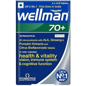 Wellman 70+ Advanced Vitamin & Mineral Supplement - 30 Tablets
